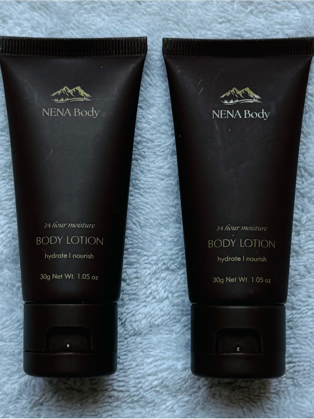 NENA SKINCARE Glacial Body Lotion Mini Duo 1oz X 2 BRAND NEW/SEALED